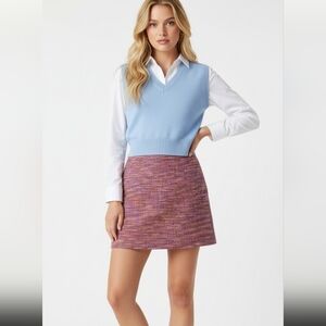 Mini Skirt Loft Tweed Style Y2k Acedemia‎ Girly Prep Barbie Twee Size 0P